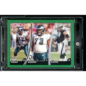 2007 Topps Total # 245 Shawn Andrews / William Thomas / Jon Runyan - Philadelphia Eagles - Football Card