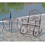 Sun Ray Bronze Rocker - Copper Hammered
