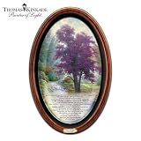 Thomas Kinkade Tree Of Life Framed Canvas Collector Plate With Original Poem by The Bradford Exchange