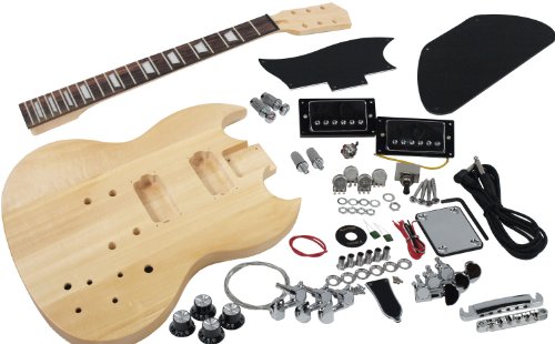 Solo SG Style DIY Guitar Kit, Basswood Body, Maple neck RW FB On Sale