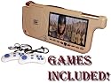 7-Inch Right Visor Tan Car DVD Player with TFT LCD, Works with DVD/MP3/MP4/Divx and Bonus Internal Video Game + 2 Joysticks