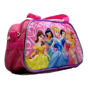 Disney Princess Purse Handbag - Beautiful Tote Features Belle, Jasmine, Cinderella, Snow White, Sleeping Beauty and Ariel, Great Gift Idea for Girls (Kids & Childrens Purse Tote Hand Bag)