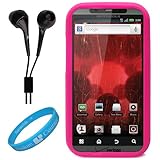 Pink Protective Silicone Skin for Motorola Droid Bionic XT865 (Verizon Wire ....