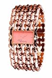 Roberto Cavalli Ladies Oryza Analogue Watch R7253124027 with Rose Gold PVD Dial and Stainless Steel Case