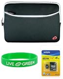 Acer Aspire One AOD150 10.1-Inch Netbook Compatible Neorpene Sleeve Case and 4 GB Micro SDHC Memord Card