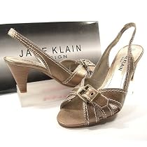 JANE KLAIN design Damen Sandalette, Peep Toe bronzemetallic Gr.38