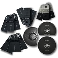 Versa-Tool MB3A3B3C3D1H1I1J Universal Oscillating Saw Blade Kit. 15 Piece, 7 Blade Type Variety Pack.