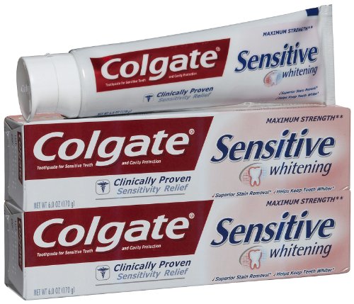 Colgate Sensitive Maximum Strength Sensitive Whitening Toothpaste 6 oz
