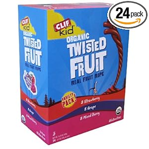Clif Kid Organic Fruit Rope, 0.7-oz Bars, Variety Pack