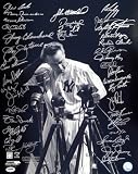 New York Yankees Greats Multi Signed Autographed/Hand Signed 16x20 Gehrig Photo (38 Signatures) Bobb
