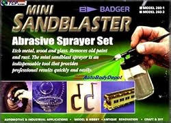 BADGER 260-1 AIRBRUSH SANDBLASTER ABRASIVE SPRAYER Etcher