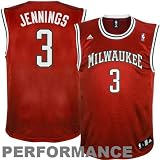 Adidas Milwaukee Bucks Brandon Jennings Youth (Sizes 8-20) Revolution 30 Replica Alternate Jersey Small