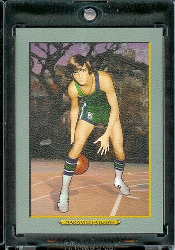 2006 07 Topps Turkey Red #234 Pete Maravich Atlanta Hawks Basketball Card - Mint Condition - In Protective ScrewDown Case!