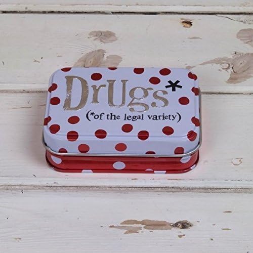 Drugs of the Legal Variety Storage Tin by The Bright Side by Bright Side