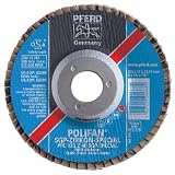 PFERD 62348 POLIFAN SGP 5" x 5/8-11, 60 Grit Zirconia SPECIAL Flat Flap Disc