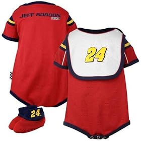 nascar baby clothes 24 Jeff Gordon Creeper Bib Booties