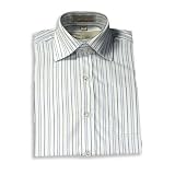 Perry Ellis - Boys Long Sleeve Dress Shirt, Blue, White