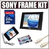 Sony DPF-D80 8-inch LCD Digital Photo Frame + Accessory Kit