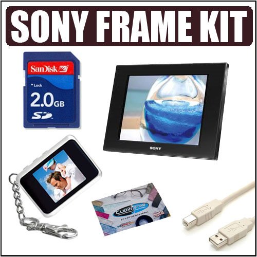 Sony DPF-D80 8-inch LCD Digital Photo Frame + Accessory Kit