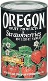 Oregon Fruit Strawberries in Syrup, 15-Ounce Cans (Pack of 8)
