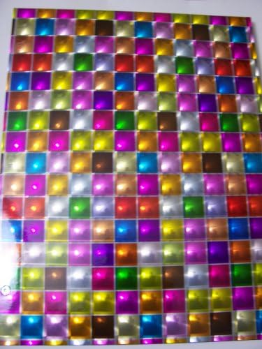 Teamade Holographic Two Pocket Folder ~ Square Time Fun!