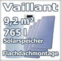 Vaillant 9,2 m� Solaranlage mit Heizungsunterst�tzung zur Flachdach-Montage