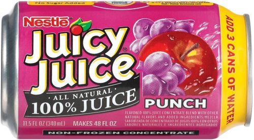 Juicy Juice 100% All Natural Juice Concentrate, Punch, 11.5-Ounce Cans (Pack of 12)