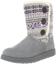 Skechers Keepsakes Cardigan 47657, Damen Fashion Stiefel, Grau (GRY), EU 37