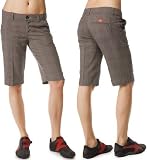 Dickies Girl Stretch Bull Tomboy Shorts in Black/Orange Plaid - Ships in ''24'' Hours!