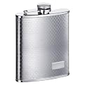 Checker Design Hip Flask 6 oz.