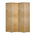 4 Panel Gilded Screen - Gold