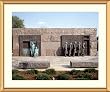 Depression Breadline, F.D.R. Memorial Photograph - Beautiful approx. 25x29-inch Framed & Matted - 1 1/2-inch Antique Style Gold Frame - Photographic Print by Carol M. Highsmith