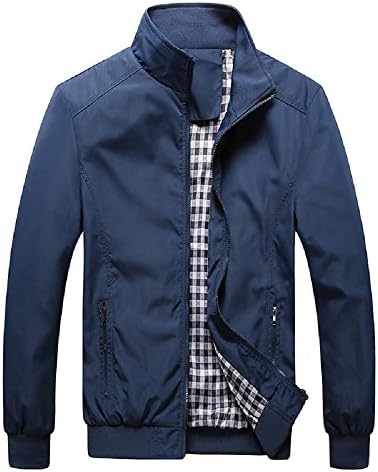 Shuoquan Men's Waterproof Softshell Jackets Active Rain Jacket Blue XXXL