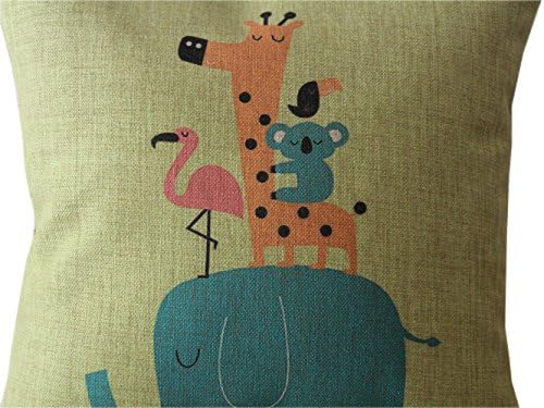 Cartoon Animal Style Colorful Series Throw Pillow Case Decor Cushion