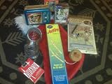 Christmas Stocking Stuffed with Made in the U.S.A. Games and Toys