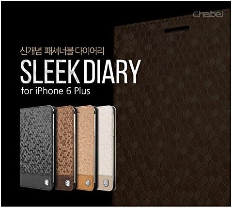 Chabel SLEECK DIARY, iPhone 6 Plus, Cellphone Case (Brown)