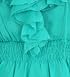 A & Co. Ruffled Smocked Blouse in Sea Green