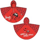 Bugzz Childrens Lady Bug Poncho Ladybird Waterproof 3-6 Years