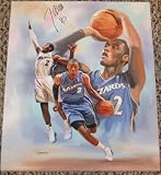 John Wall Washington Wizards Signed Autographed 20x24 Canvas Painting Coa Matching Numbers Rare Rookie