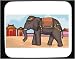 Decorated Mouse Pad with decorated, town, ornaments, elephant, Asia, pachyderm, Thail...