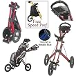 New 2009 Sun Mountain (Push) Speed Golf Cart V1 (Metallic Blue), Free Speed Paq!