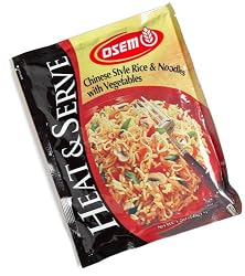 Osem Heat & Serve, Chinese Rice, Noodles and Vegetables Mix, 5.2-Ounce Packages (Pack of 12)