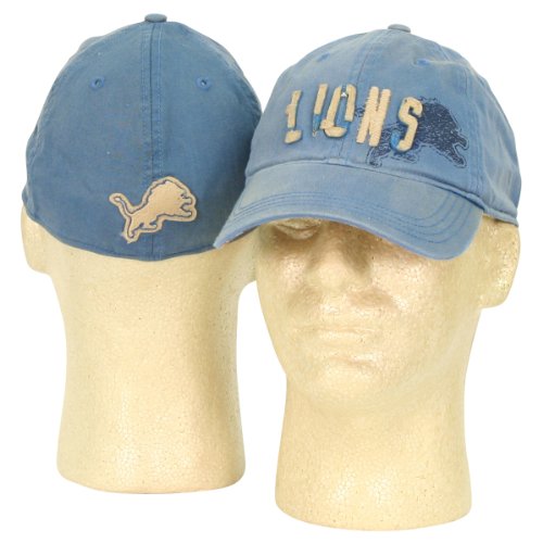 Detroit Lions Destructed Look Slouch Style Fitted Hat -One Size Fits All