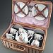 22 Piece Beatrix Potter Tea Set for 4 in Basket (Collectible Heirloom Quality Large)