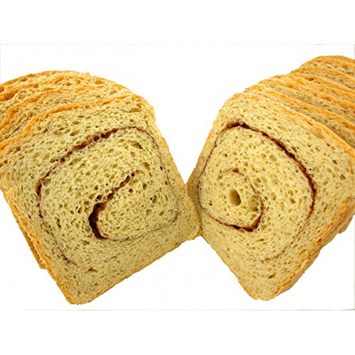Low Carb Cinnamon Bread (8 Slice Pack) - Fresh Baked - LC Foods - All Natural - No Sugar - High Protein - Diabetic Friendly - Low Carb Bread