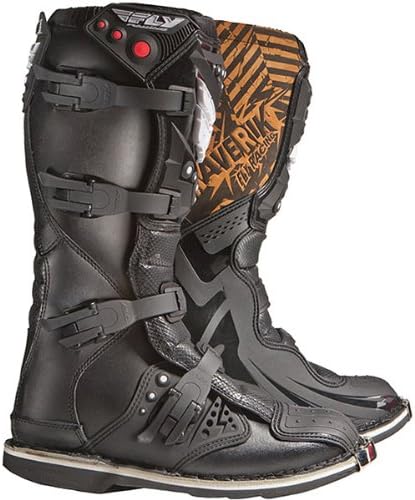 Fly Racing Maverik MX Adult Off-Road/Dirt Bike Motorcycle Boots - Color: Black, Size: 14