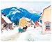 Laurentian Village, Art Poster by Clarence Alphonse Gagnon
