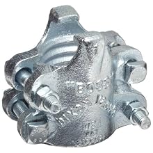 Dixon B15 Plated Iron Boss Clamp, 1" Hose ID, 1-60/64" - 2-8/64" Hose OD