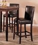 Set of 2 Bar Stools - Contemporary Brown Color