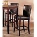 Set of 2 Bar Stools - Contemporary Brown Color